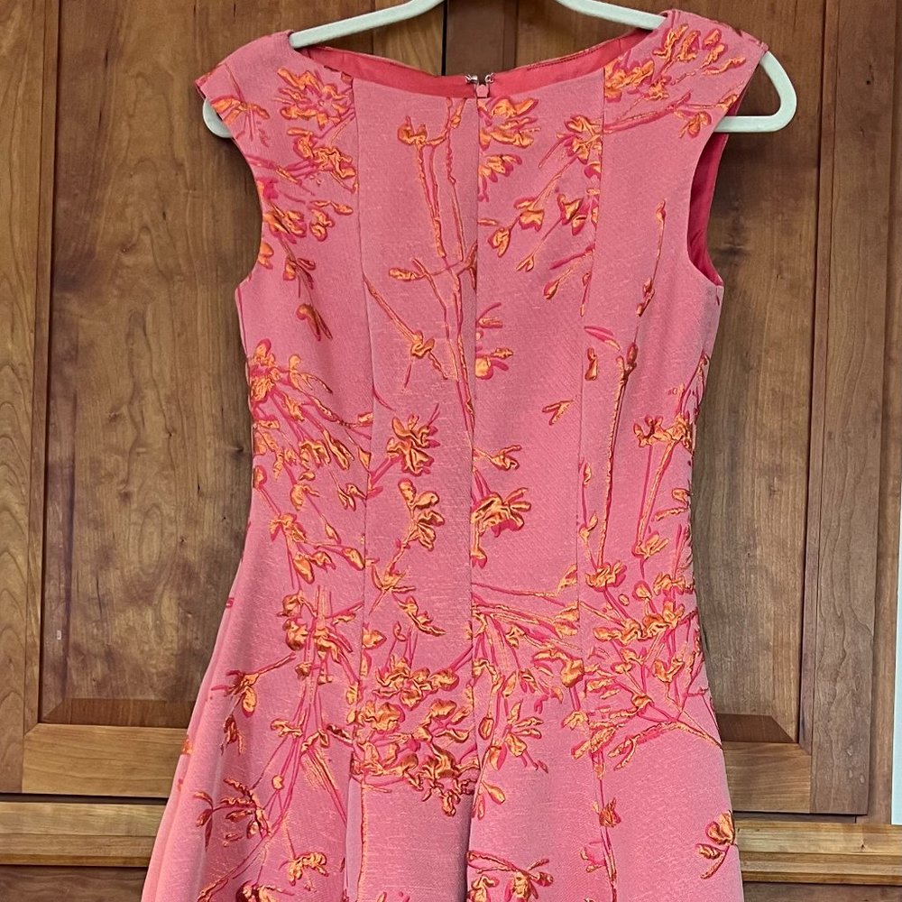 Talbot Runhof Silk/Metallic Cocktail Dress